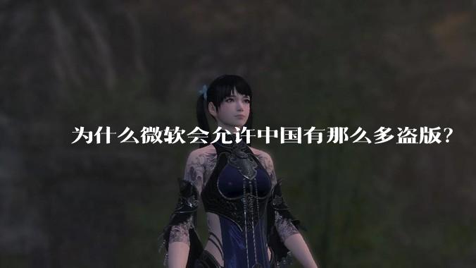 为什么微软会允许中国有那么多盗版？
